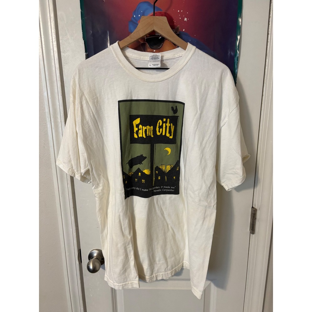 Appalachian State University Farm City 2012 Summer Reading T-Shirt Mens XL White